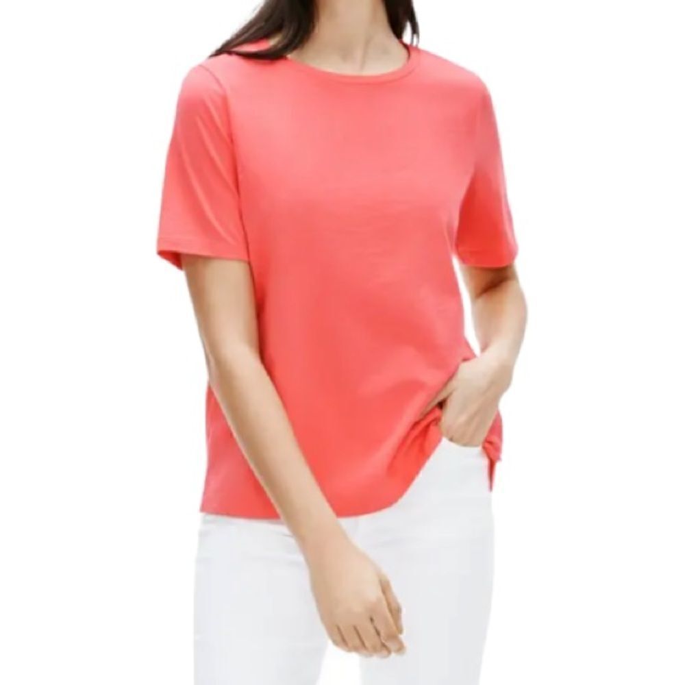 EILEEN FISHER Cotton Crew Neck T-shirt